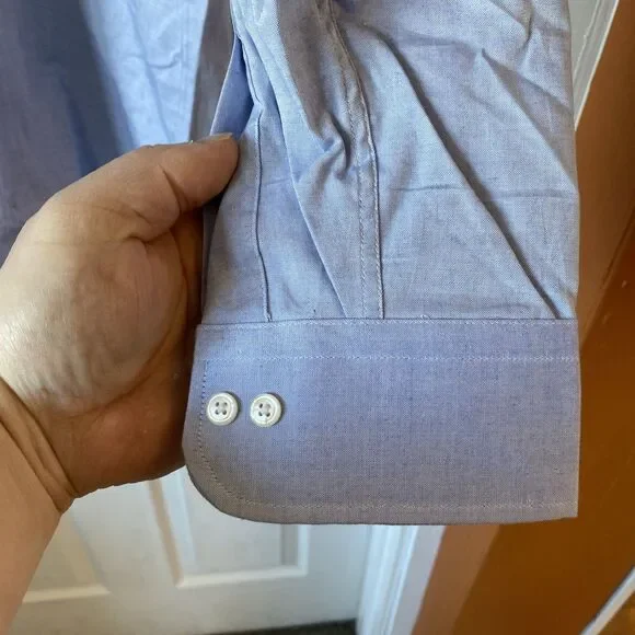 Chaps Ralph Lauren Men’s Dress Shirt Size 16 32/33 NWT Blue - Picture 6 of 11